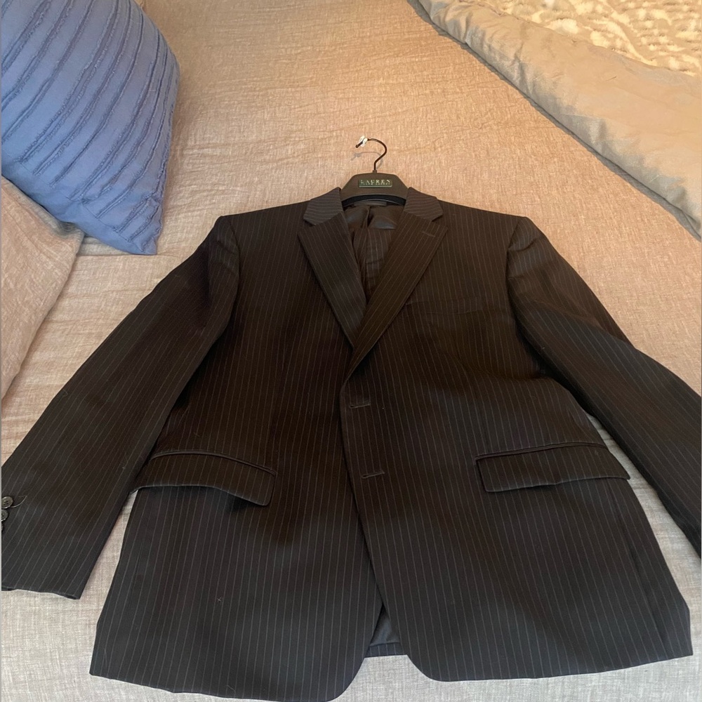Ralph Lauren Black pin stripe suit - 44R/36